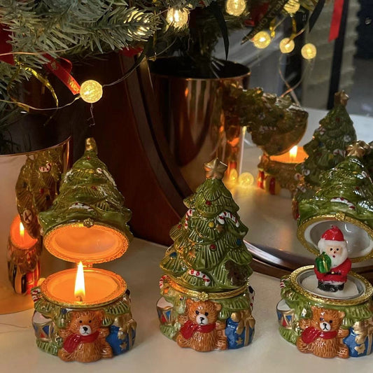 Christmas Bear Candle Gift Box