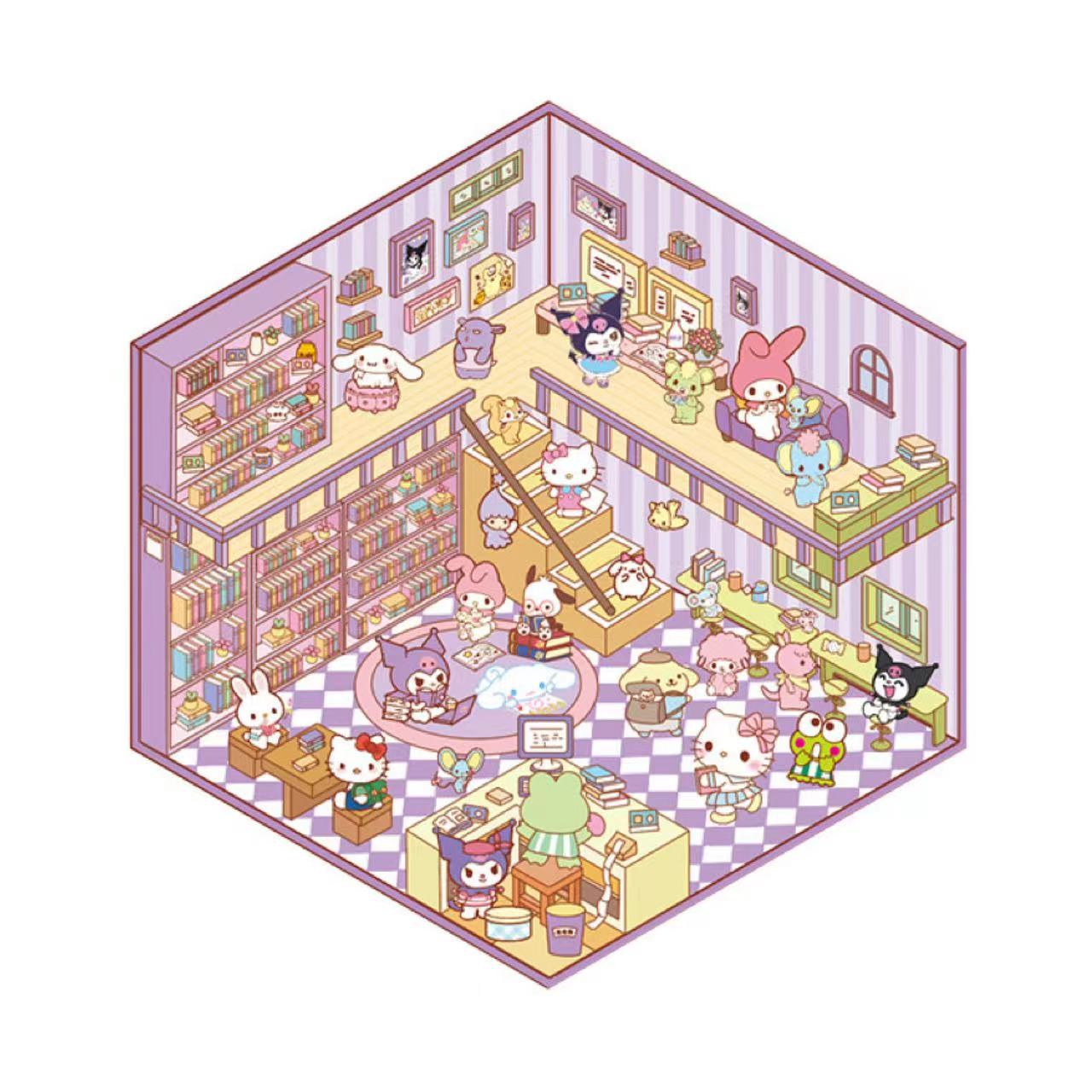 Cute Stickers Scene Kawaii Cartoon 3D Stickers