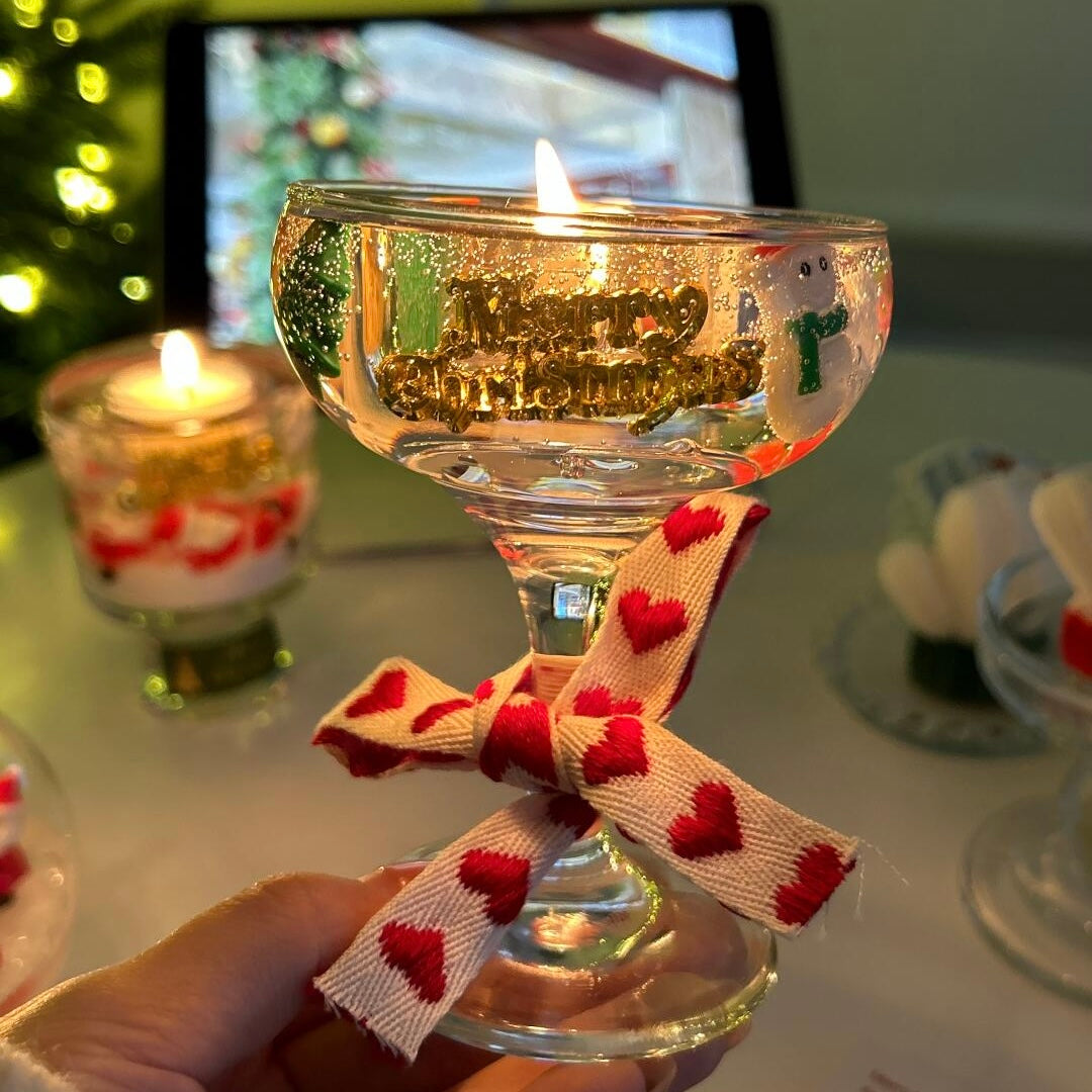 Handmade Christmas Candle Gift Box