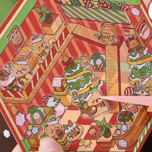 Christmas Sticker Scene