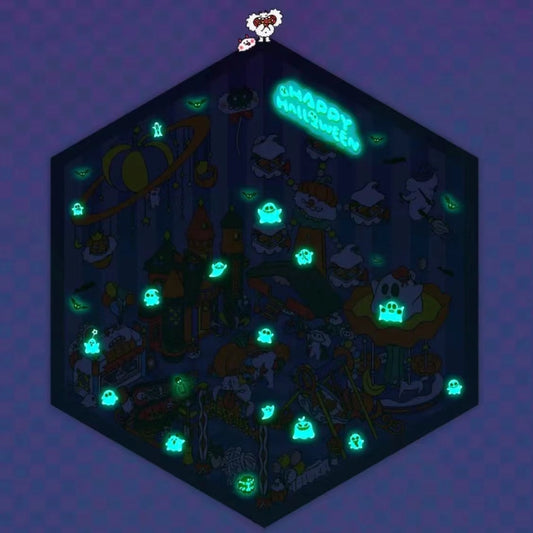 Luminous Sticker Scene:Make A Donut Shop|Christmas Party|Luminous Halloween Night|My Home|Seaside