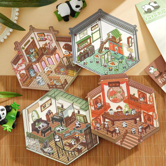 Sticker Scene! Flower Coffee|Cruise Ship Party|Capybara Home|Christmas House|Panda Bookstore