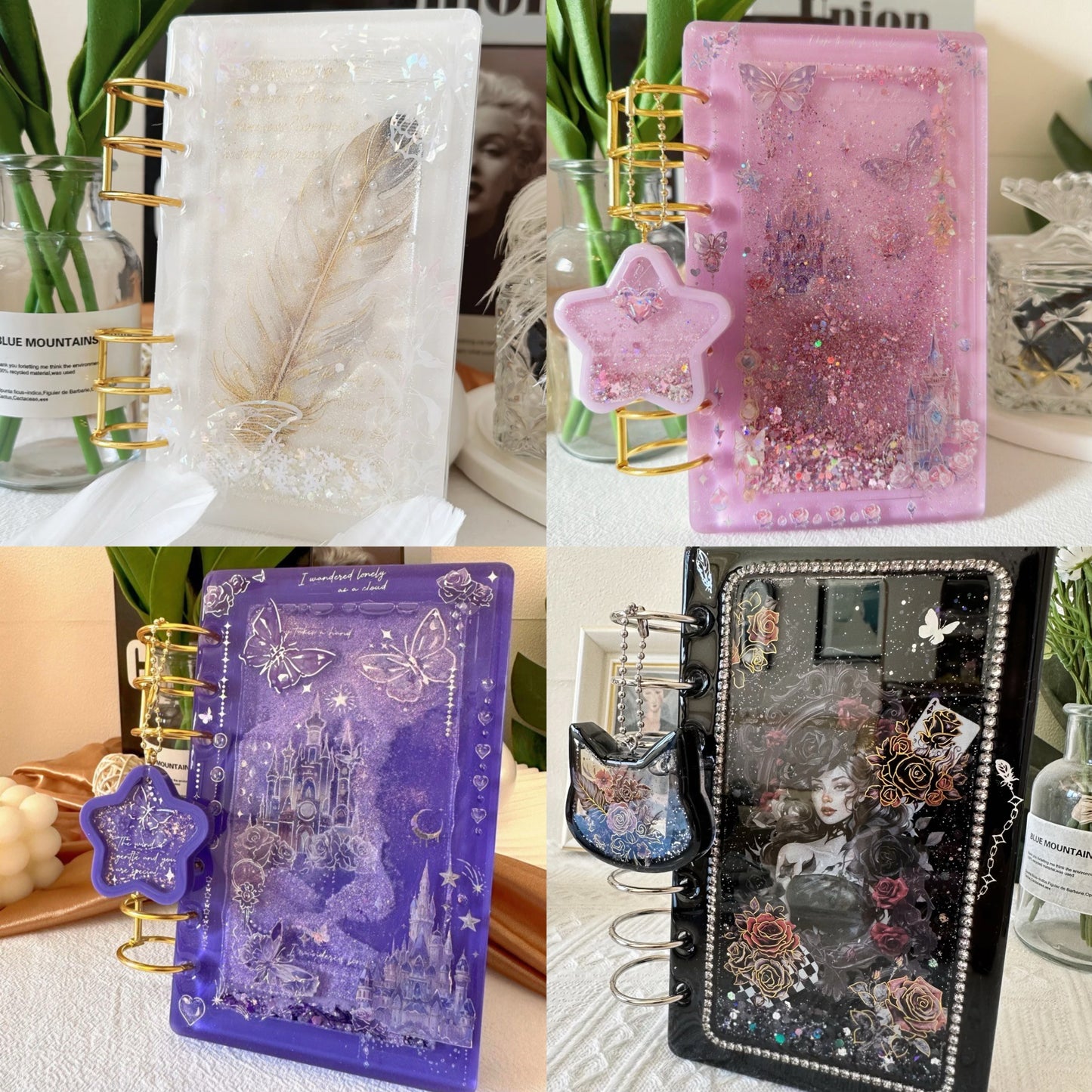 Resin Art Journal Handmade A6 Notebook