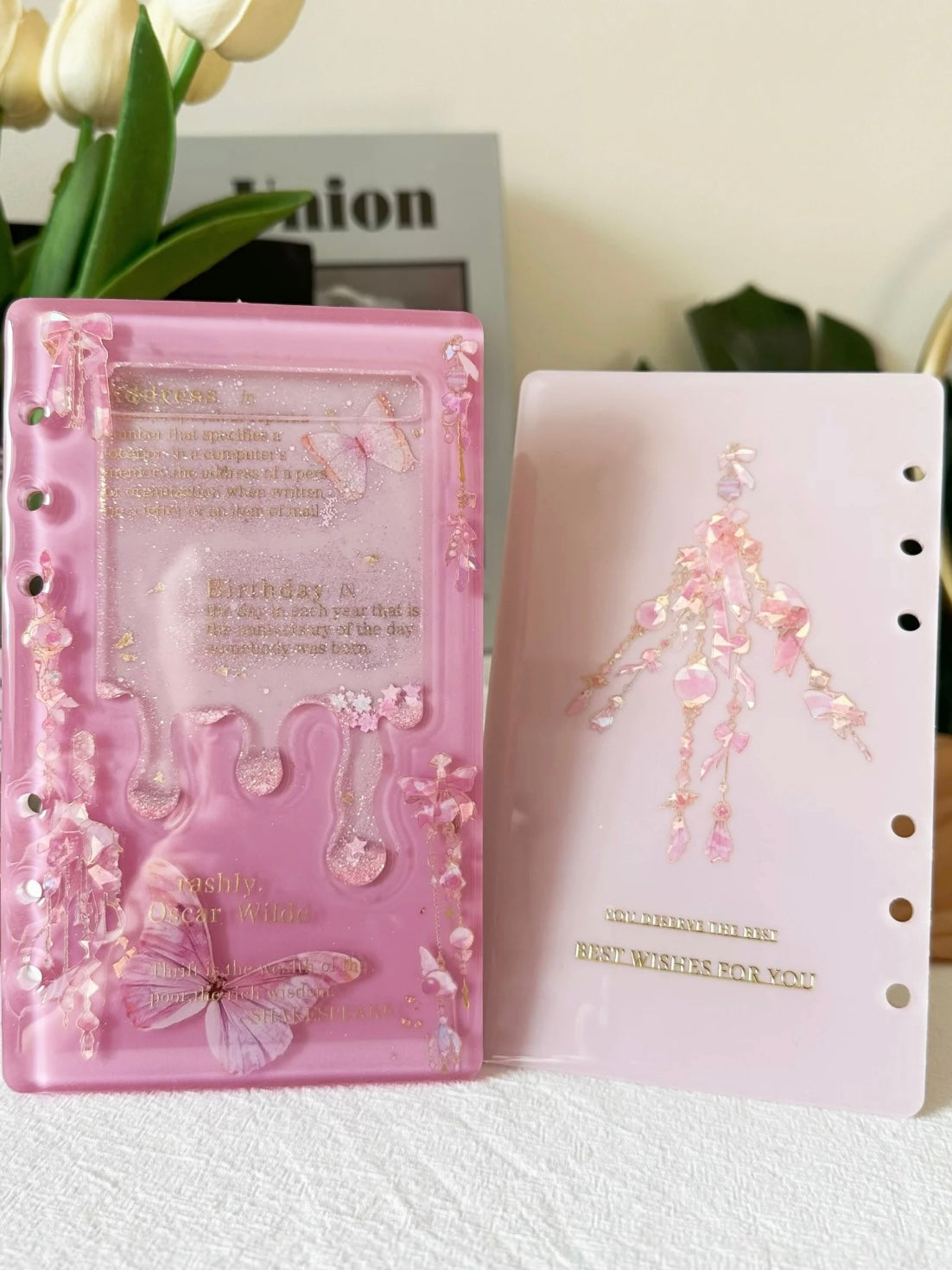 Resin Art Journal Handmade A6 Notebook