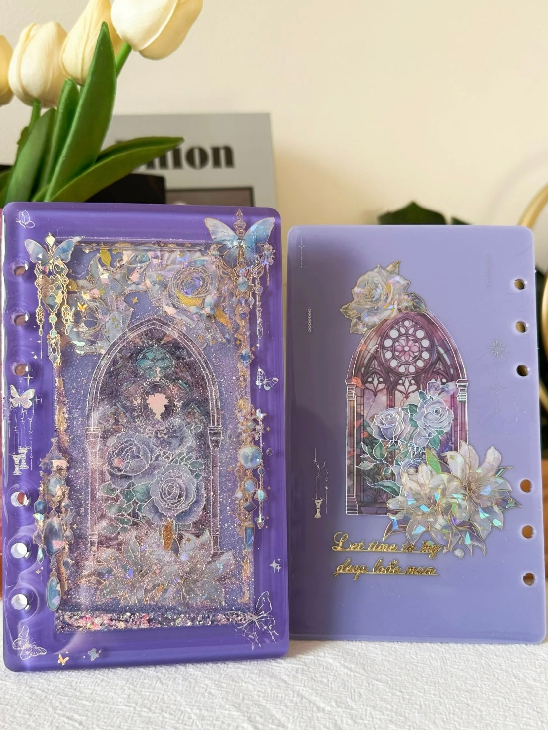 Resin Art Journal Handmade A6 Notebook
