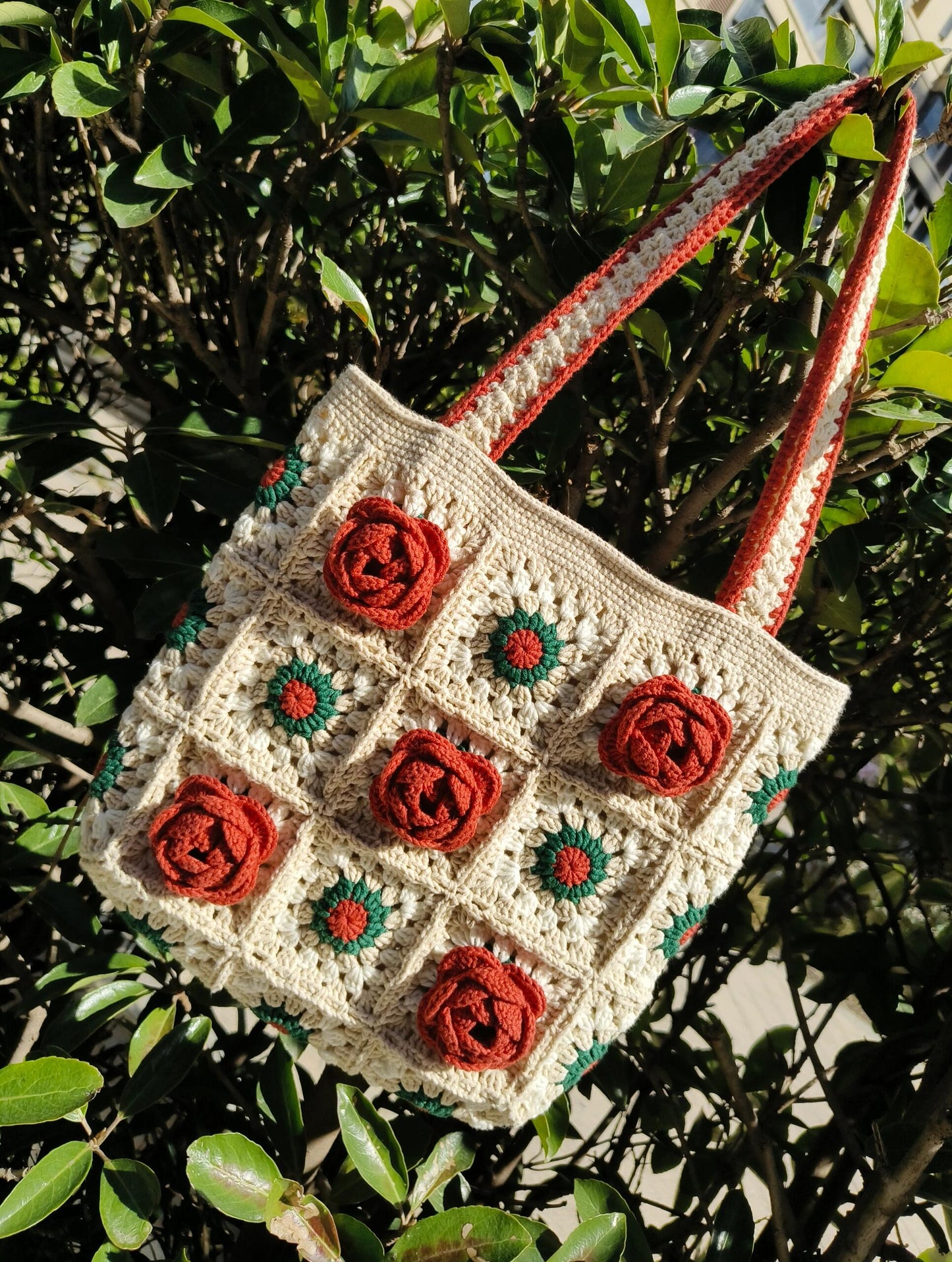 Handmade Granny Square Bag Crochet Bag