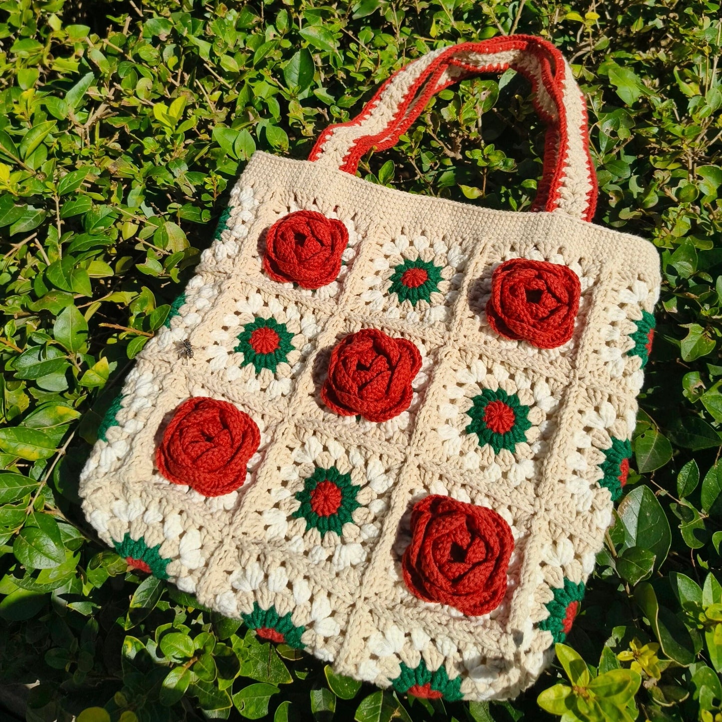 Handmade Granny Square Bag Crochet Bag