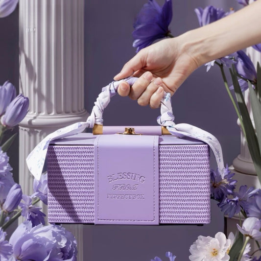 Purple Holiday Gift Box Warm Christmas Gift Idea