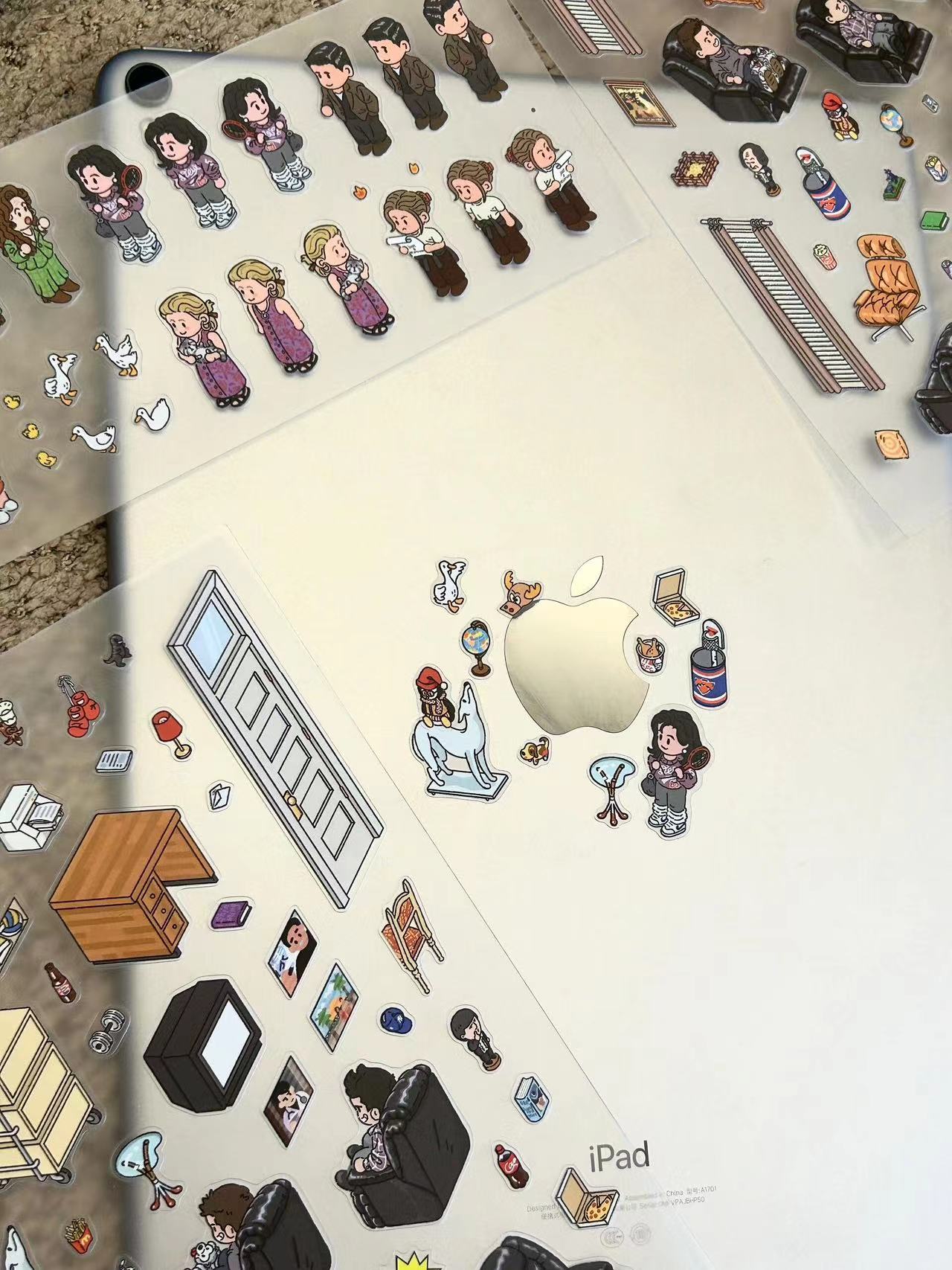 Friends Sticker Scene Create DIY Monica’s Kitchen Chandler's Living Room Central Perk