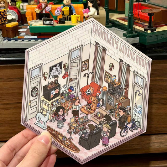 Friends Sticker Scene Create DIY Monica’s Kitchen Chandler's Living Room Central Perk