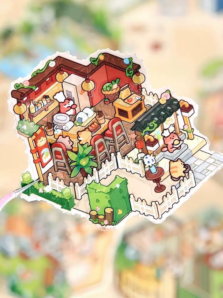 Sticker Scene Book 6 Different Themes