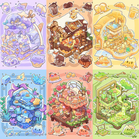 Tomato Dreamy Jelly Landscape Sticker