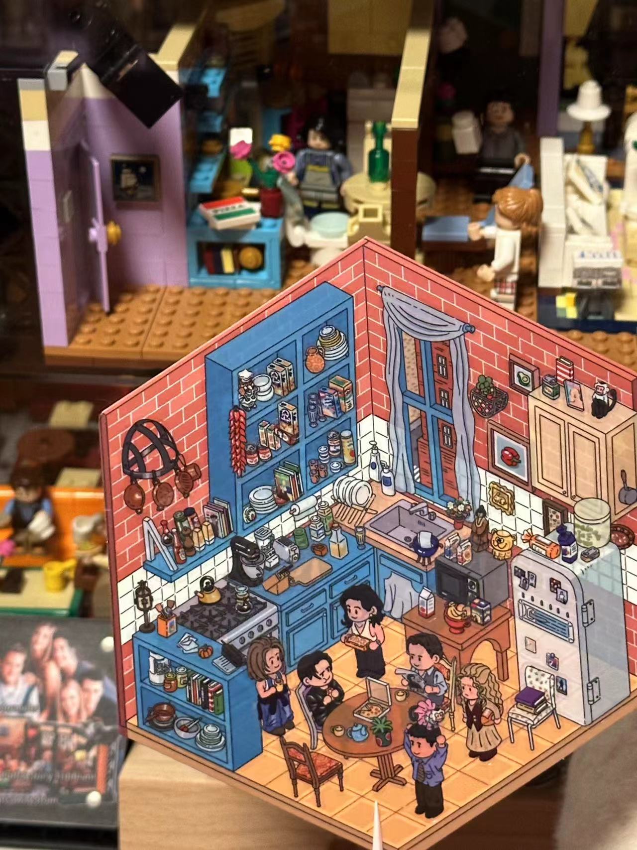 Friends Sticker Scene Create DIY Monica’s Kitchen Chandler's Living Room Central Perk