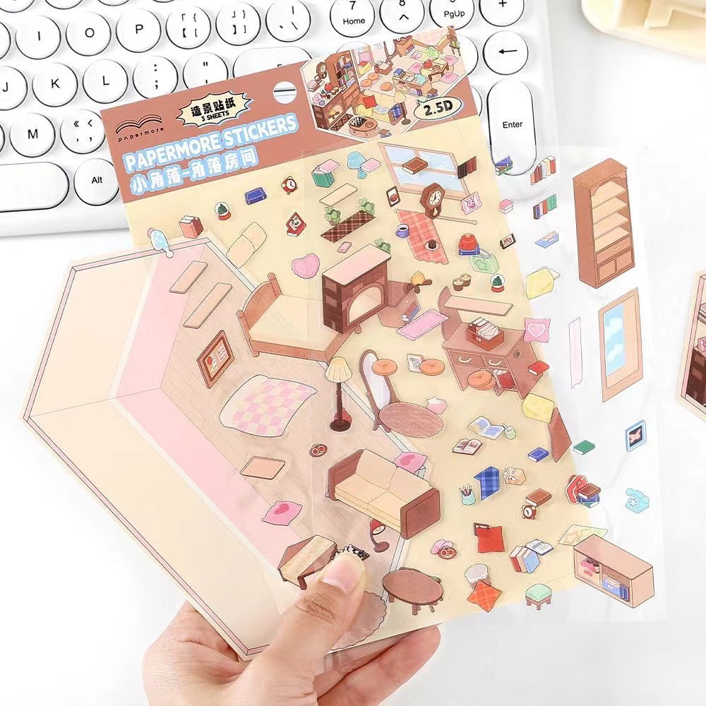 DIY Adorable Miniature House Sticker