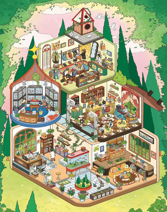 Big Harvest Farm Forest Time Treasures Big Size 3D Sticker Scene