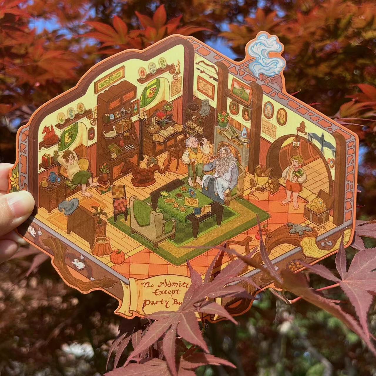 Make Lord Movie Scene Sticker: Autumn at Bag End