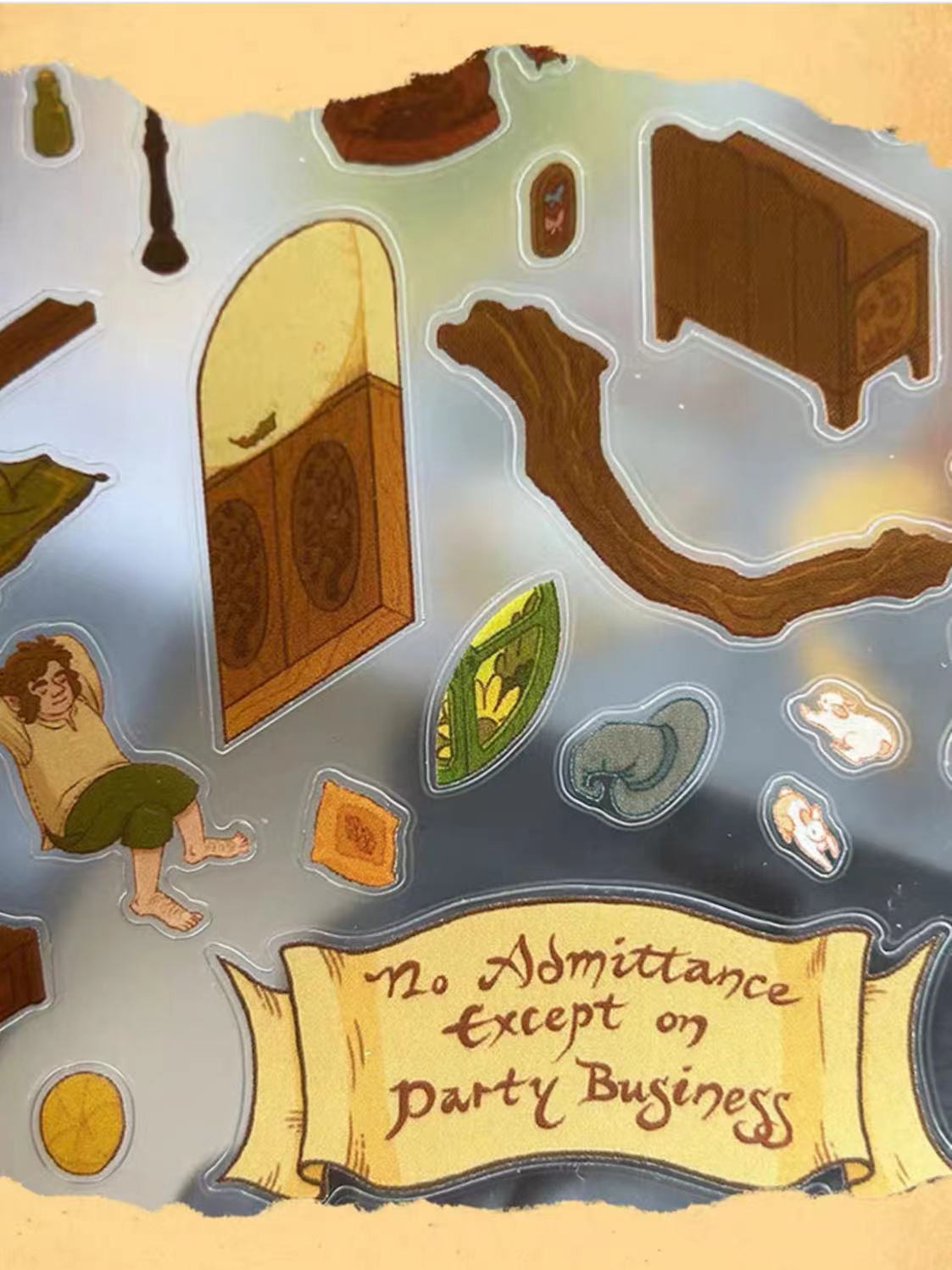 Make Lord Movie Scene Sticker: Autumn at Bag End