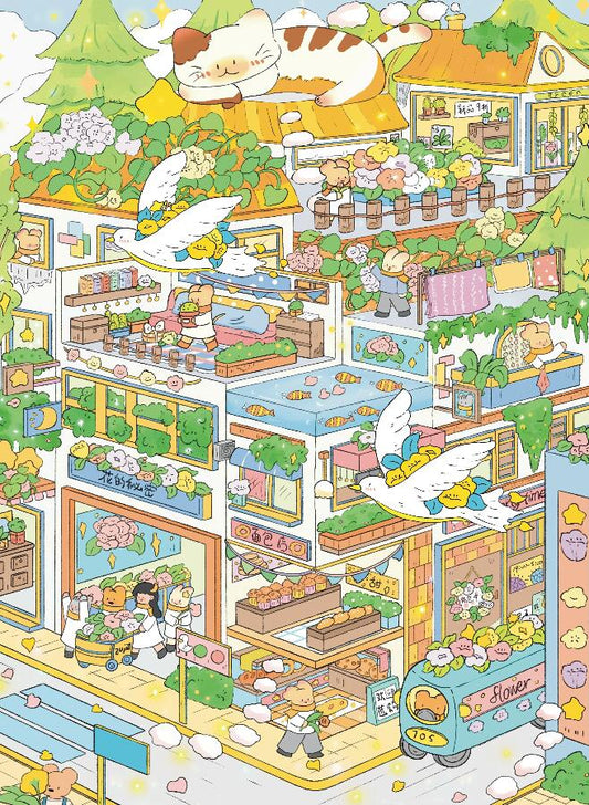 3D Sticker Puzzle Create Rose Funeral Rainy Day At Home Undersea Treasure