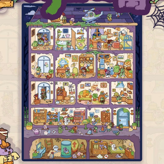 3D Sticker Scenes DIY Sakura Apartment Zombie Apartment News Scene