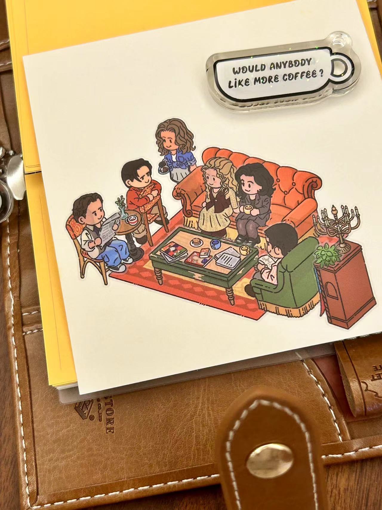 Friends 3D Sticker Scene DIY Central Perk