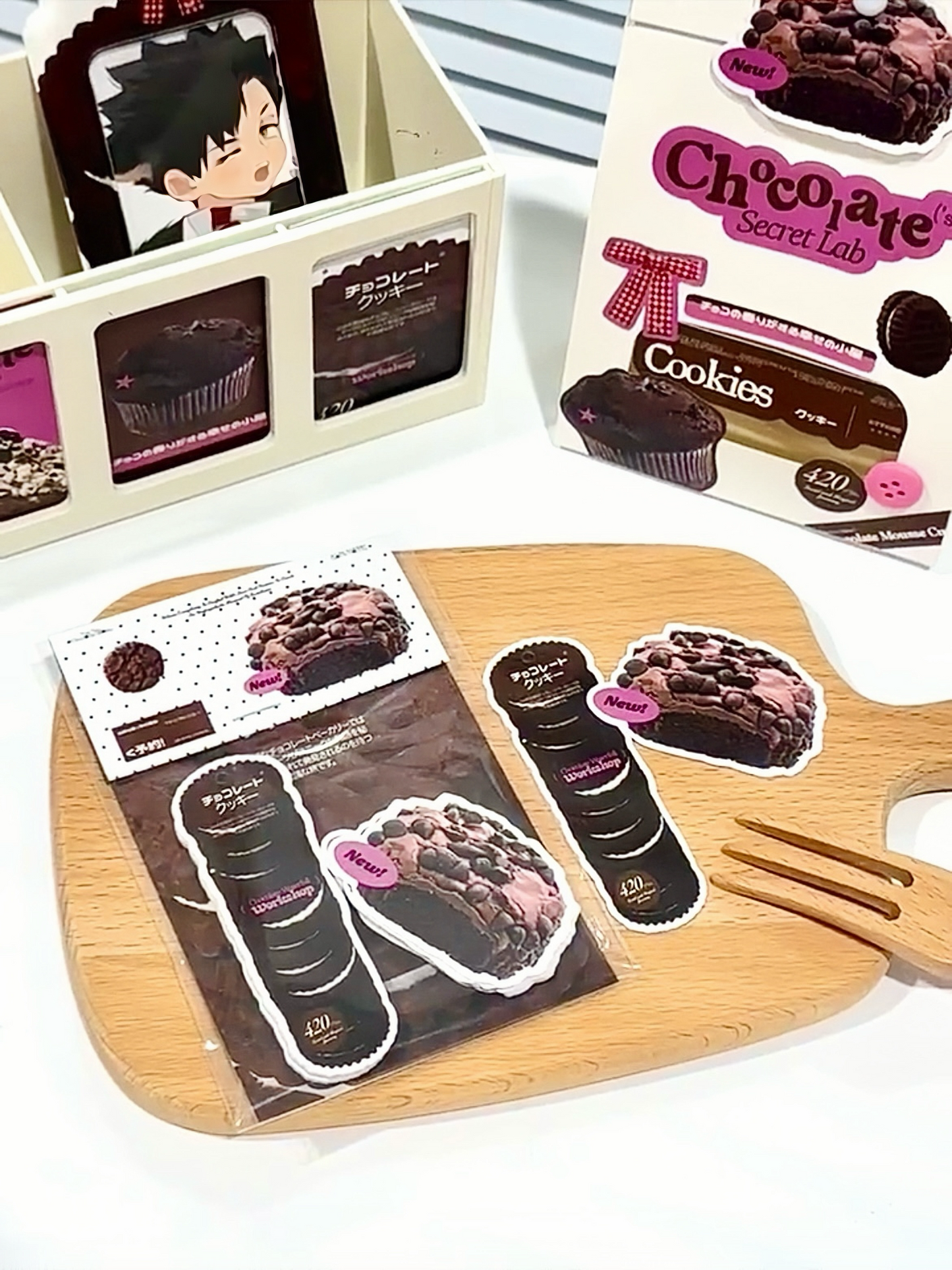 Pink Cookie Ephemera Kit for Journaling Scrapbooking