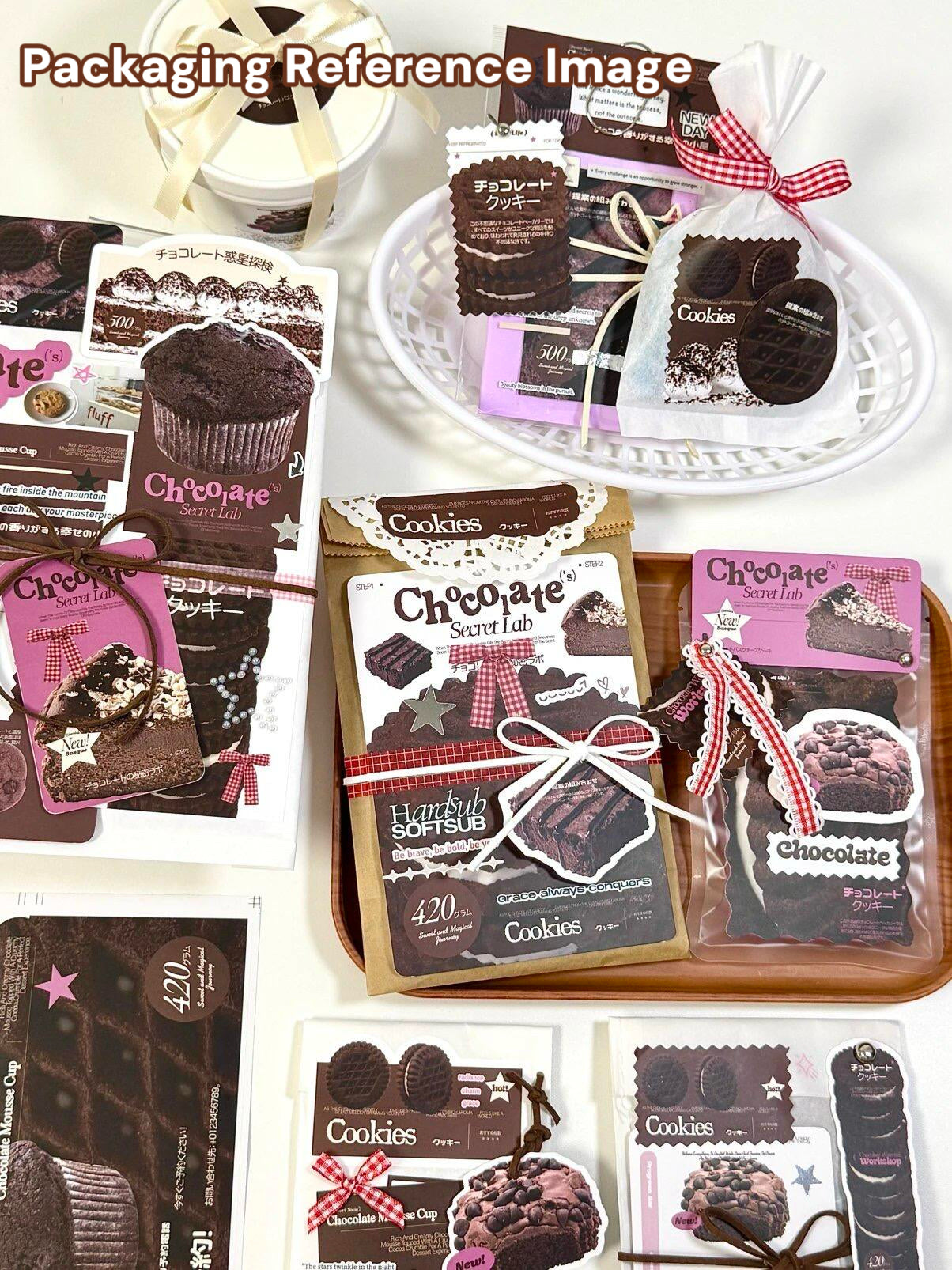 Pink Cookie Ephemera Kit for Journaling Scrapbooking