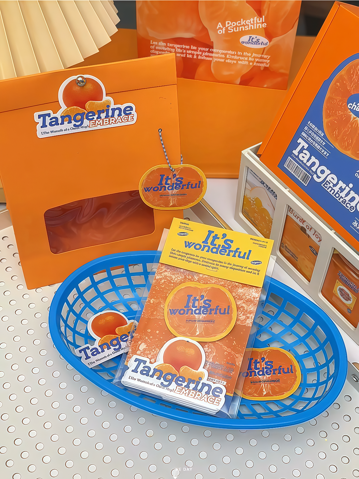 Orange Decorative Ephemera Kit for Journaling Scrapbooking Packaging