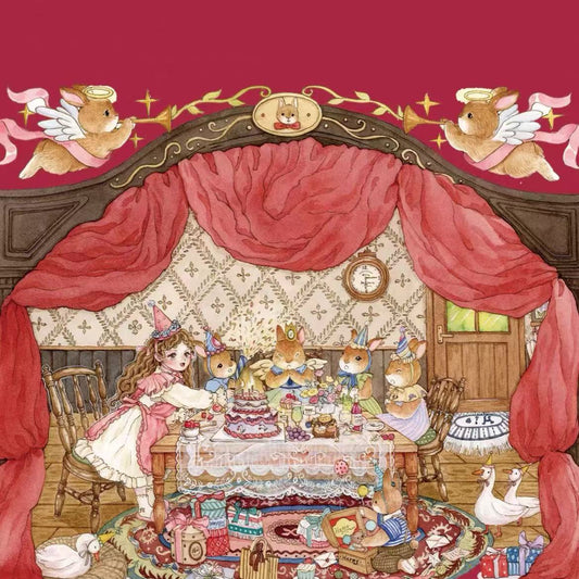 Grimm Dream River Bunnyland Birthday Landscape Stickers