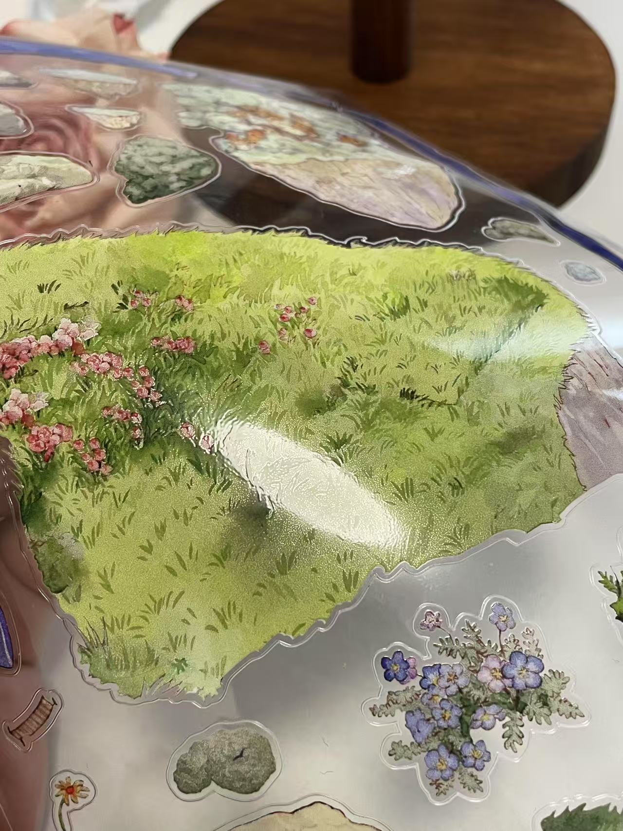 Grimm Dream River Bunnyland Birthday Landscape Stickers