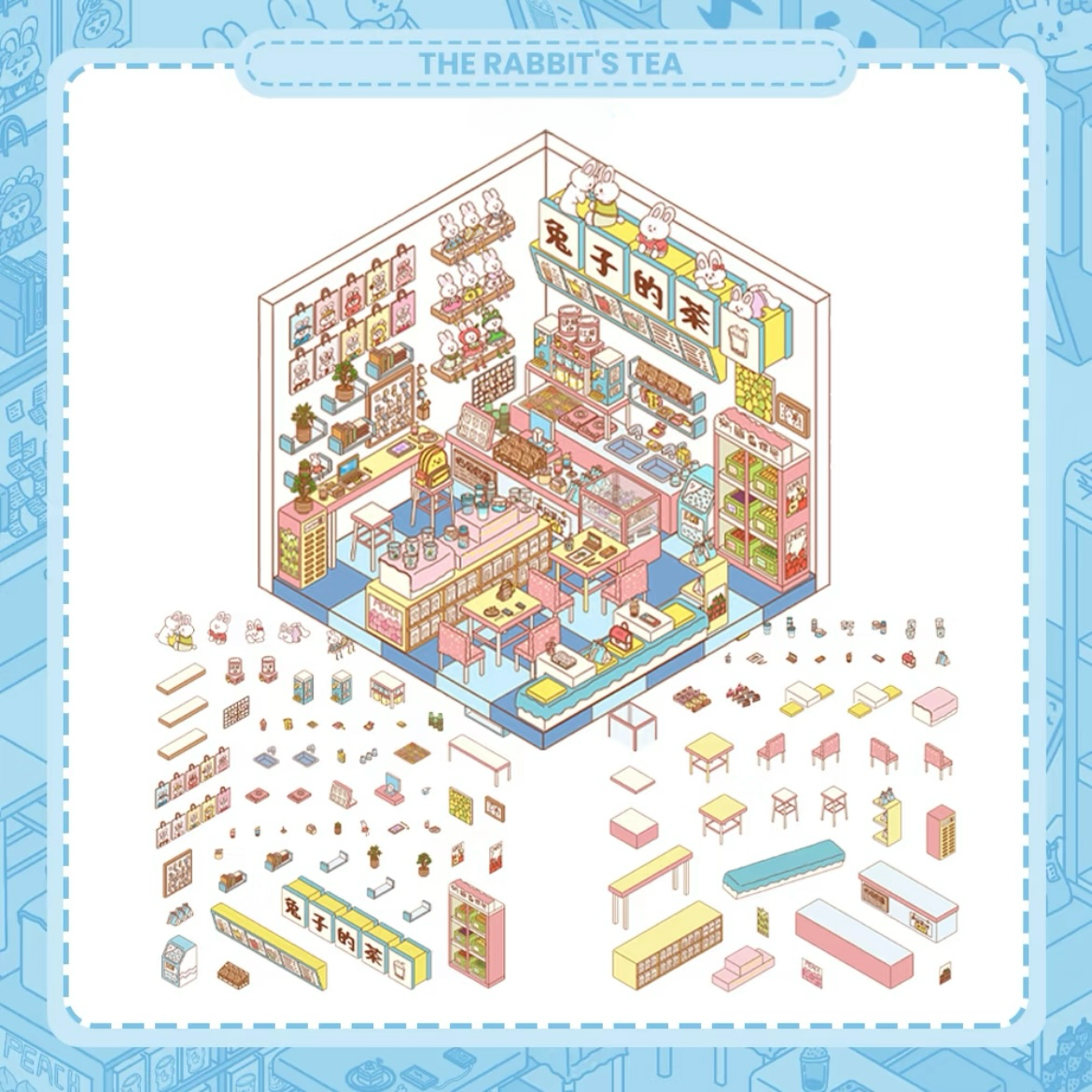 DIY Landscape Stickers The Rabbit's Tea Turn The Hot Pot