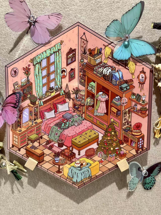 Big Size 3D Sticker Scene Sweet Living Room Bathroom