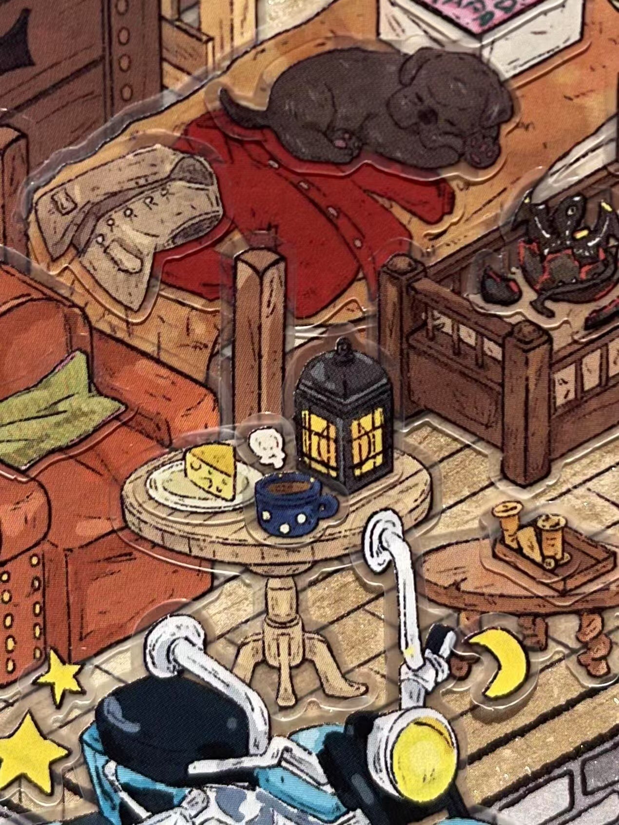 3D Magical Scene Sticker Hagrid’s Hut The Burrow Slytherin Common Room
