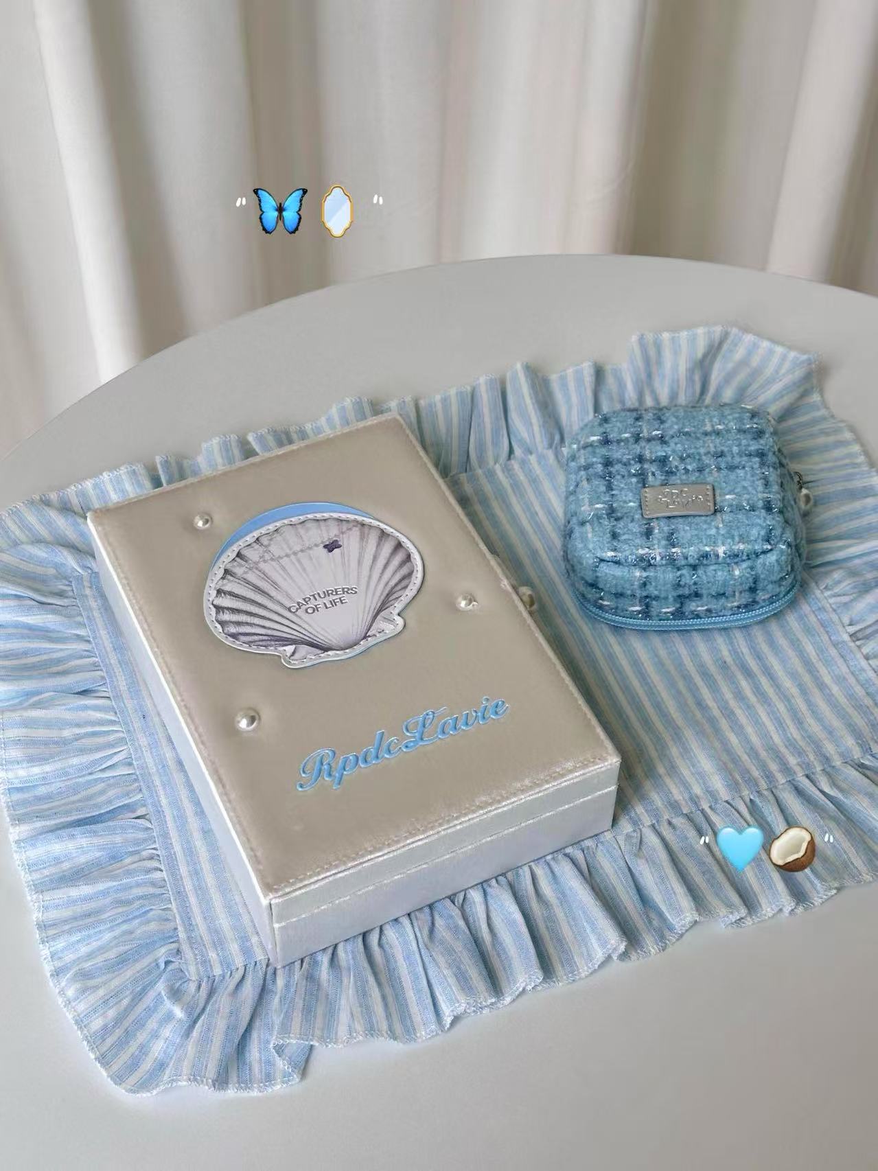 Ocean Wishes Velvet Pearl Jewelry Storage Box