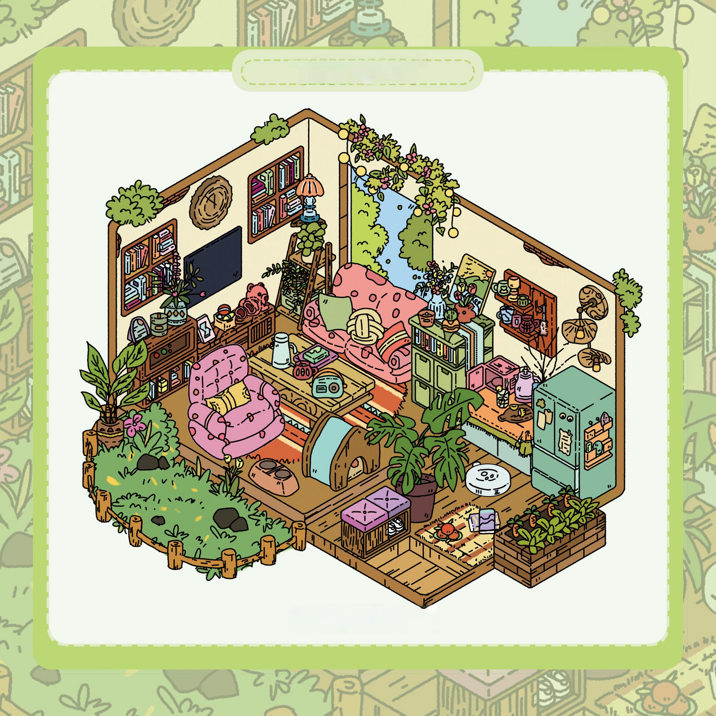 Dreamy Home Life Scene Stickers Cabin, Bedroom & Vanity Designs