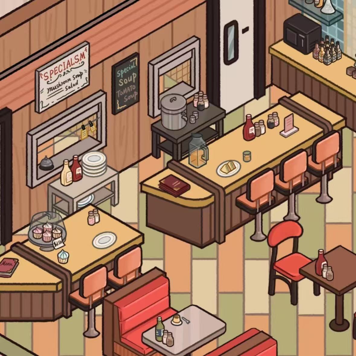 Sisters’ Cottage Williamsburg Restaurant American TV Series Sticker Scene