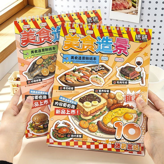 Yummy Cook Delicious Food Sticker Book Fun Kitchen