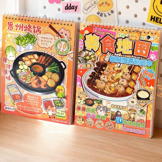 Cook Delicious Food Sticker Book Fun Kitchen