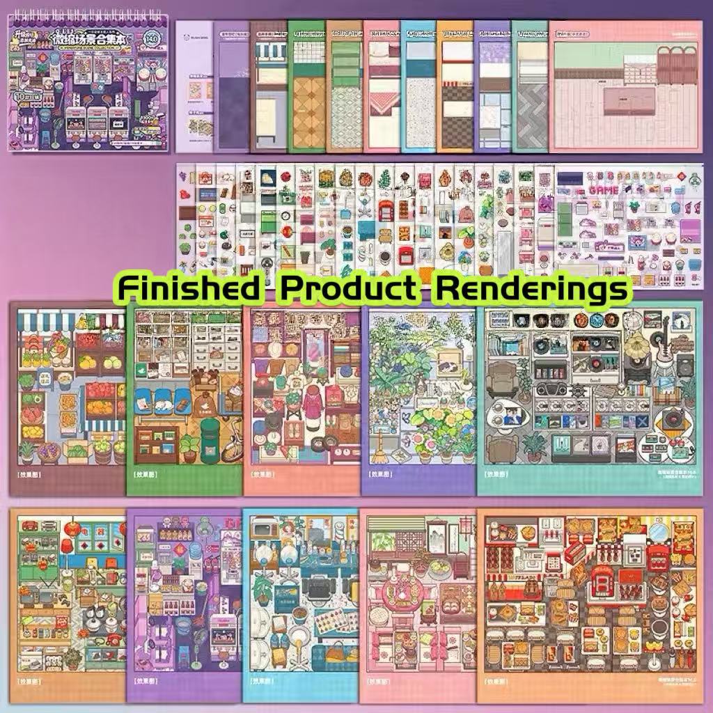 Arrange & Decorate Shop Sticker Book