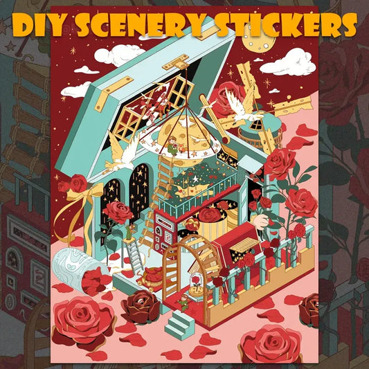 Big Size 3D Sticker Scene DIY A Wonderful Day at the Art Museum Beyond the Hat’s Brim