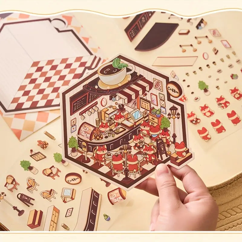 3D Miniature PET Stickers for Crafting