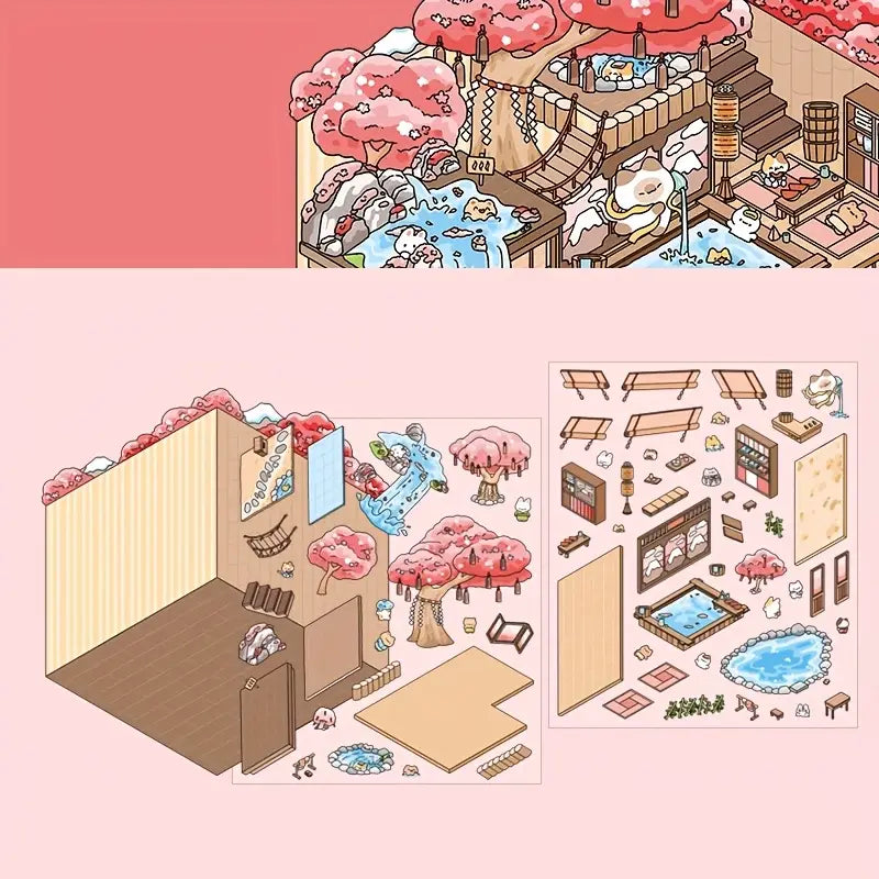 Make Cherry Blossoms Hot Springs Snow World Magic Party Park