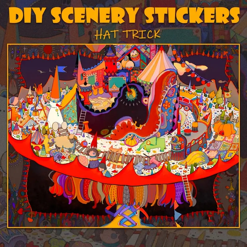 Big Size 3D Sticker Scene DIY A Wonderful Day at the Art Museum Beyond the Hat’s Brim
