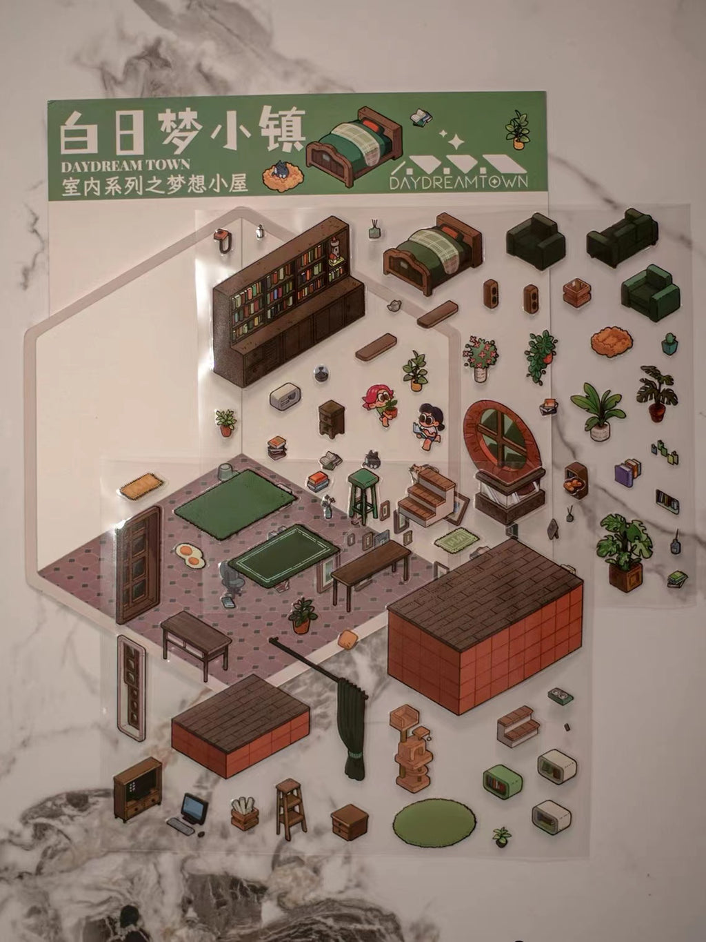 Create Tree House Dream Room Sticker Scene DIY 3D Miniature Scene