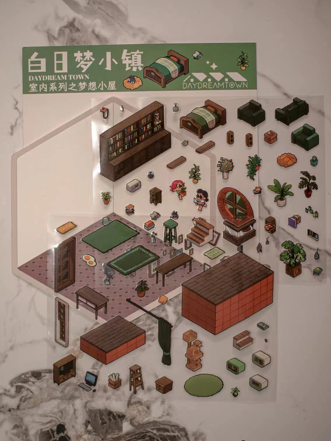 Create Tree House Dream Room Sticker Scene DIY 3D Miniature Scene