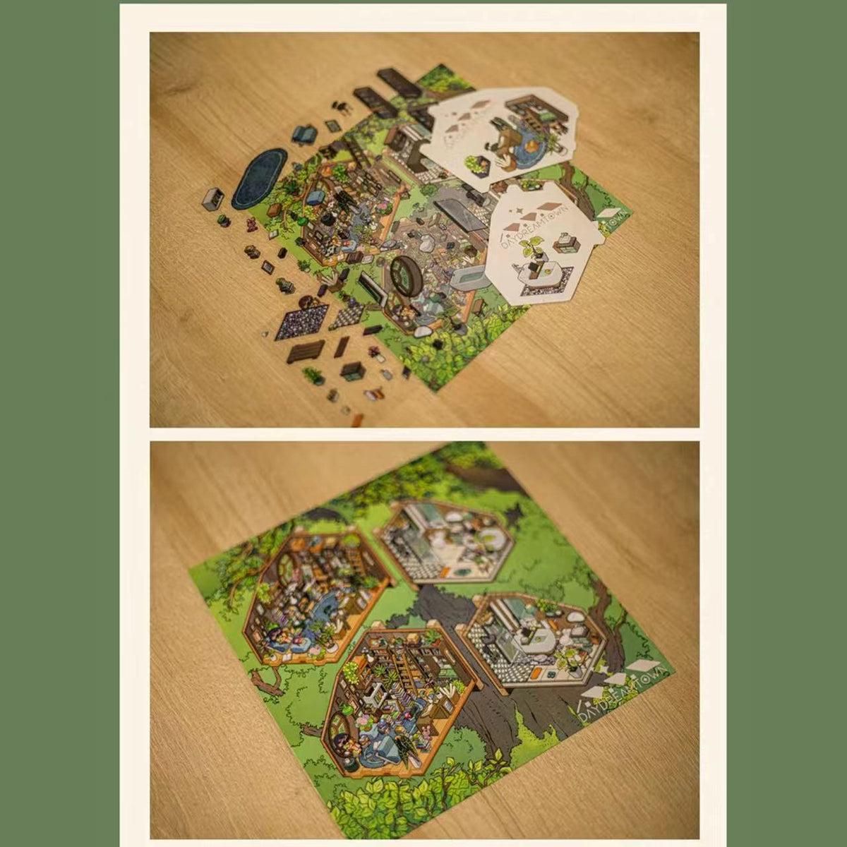 Create Tree House Dream Room Sticker Scene DIY 3D Miniature Scene