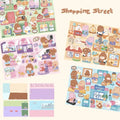 DIY Shopping Street Sticker Scene|Makeup Store|Pet Store|Clothing Store|Fitness