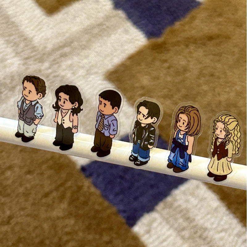 Friends Sticker Scene DIY Chandler's Living Room Monica’s Kitchen Central Perk
