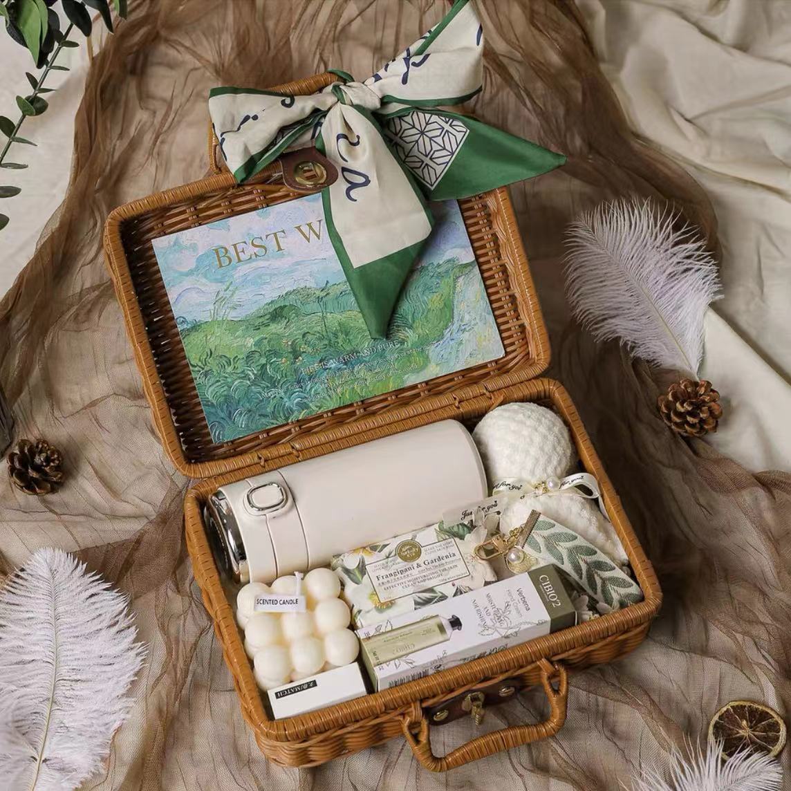 Sending a Green Hug Care Package,Gift Basket For Her