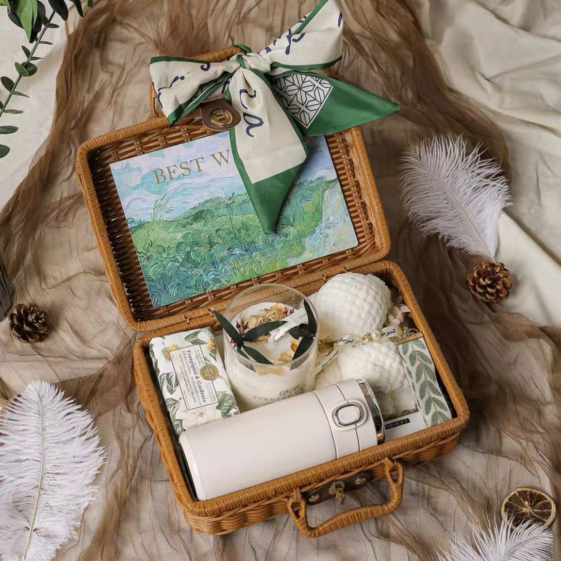 Sending a Green Hug Care Package,Gift Basket For Her