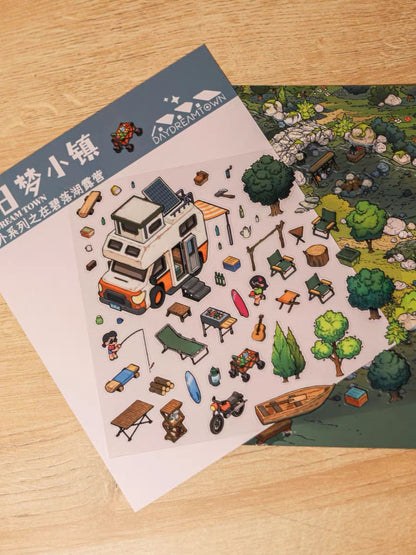 Create Tree House Dream Room Sticker Scene DIY 3D Miniature Scene